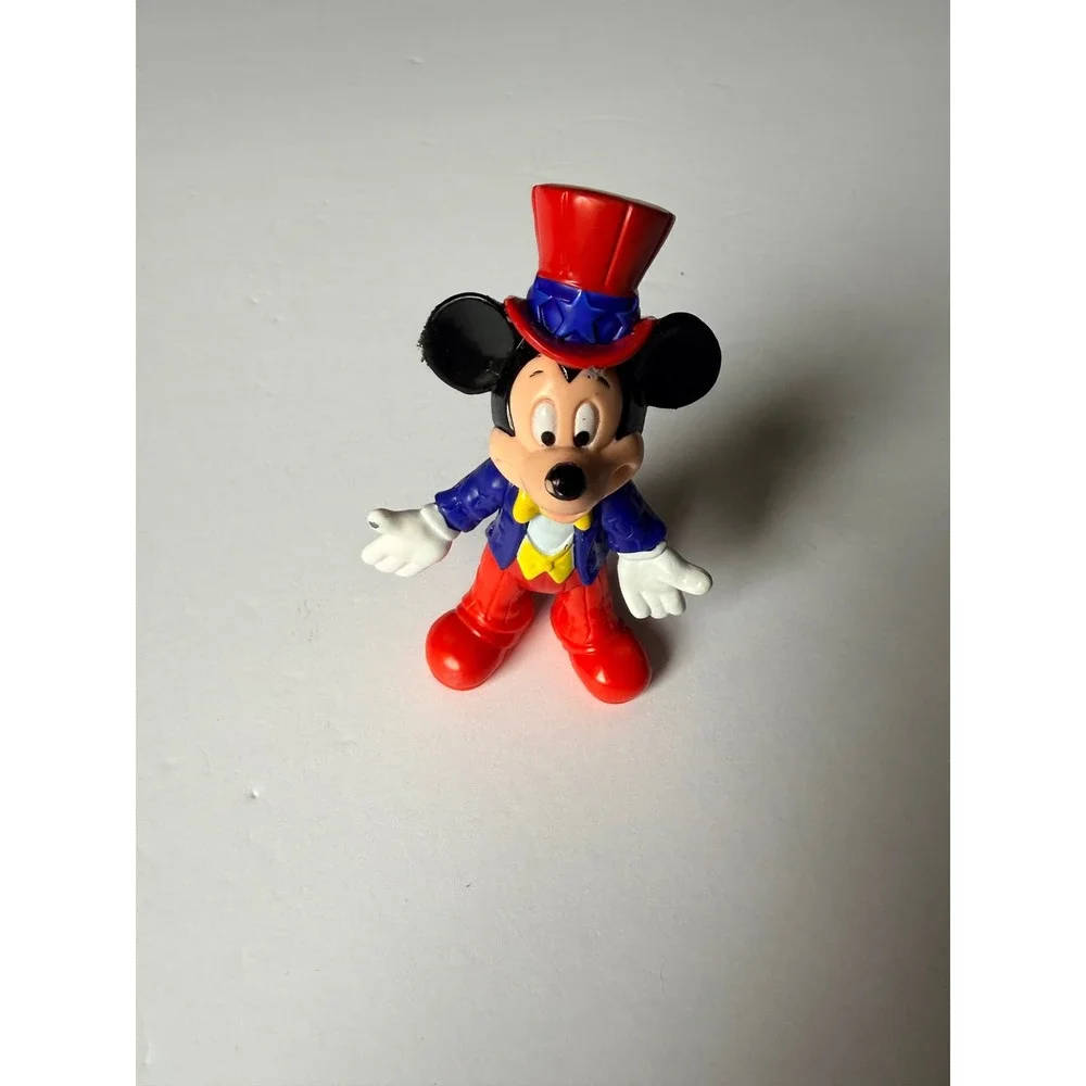 Disney Mickey‎ Mouse Uncle Sam Patriotic PVC Figure Red White Blue 3.5 Inch Toy